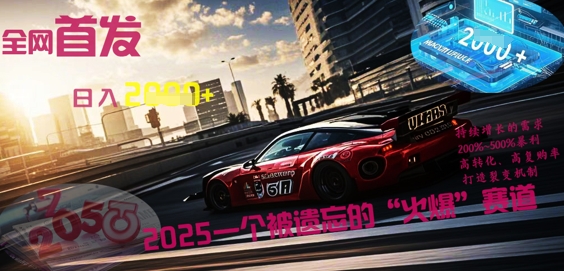 全网首发：2025一个被遗忘的“火爆”赛道轻松日入多张-财富群