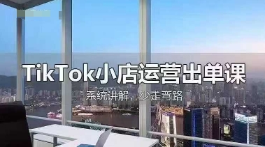 TikTok小店运营出单课，从开店选品、运营出单、发货回款，进行全流程讲解-财富群